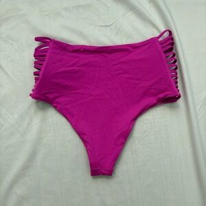 Pink Strappy Boutique Bikini Bottom